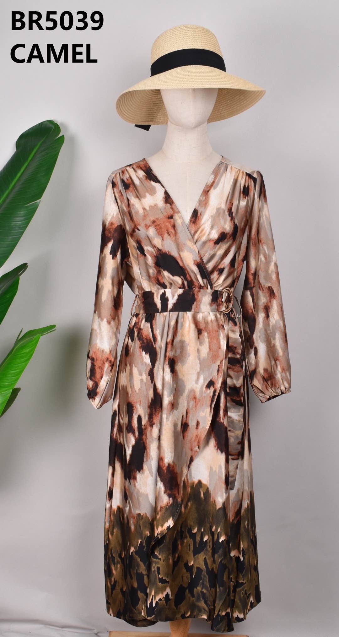 Kleid lang Choco batik