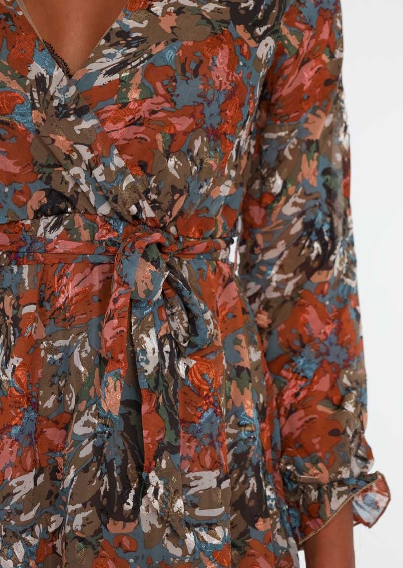 Kopie von Kleid Autumn Leaves lang