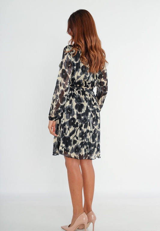 Kleid black roses kurz