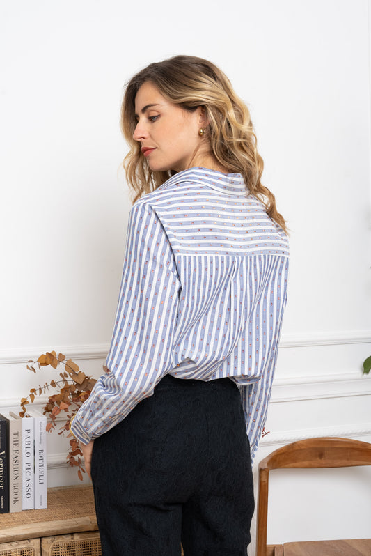 Bluse champagne drops