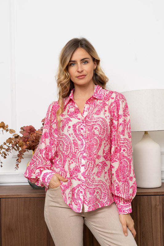 Bluse Paisley Art