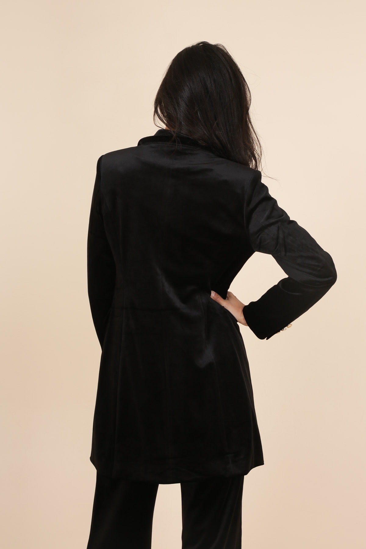Blazer Samt lang