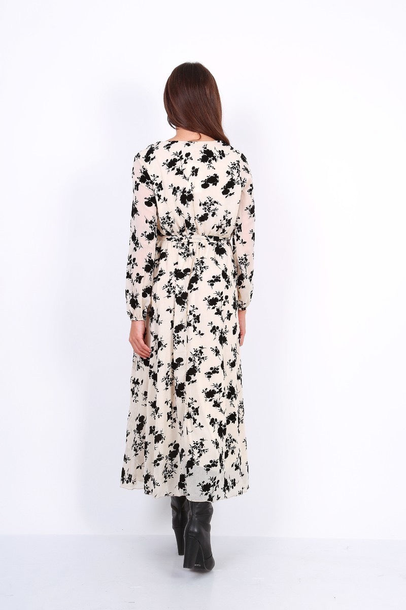 Kleid Flowerflock V lang