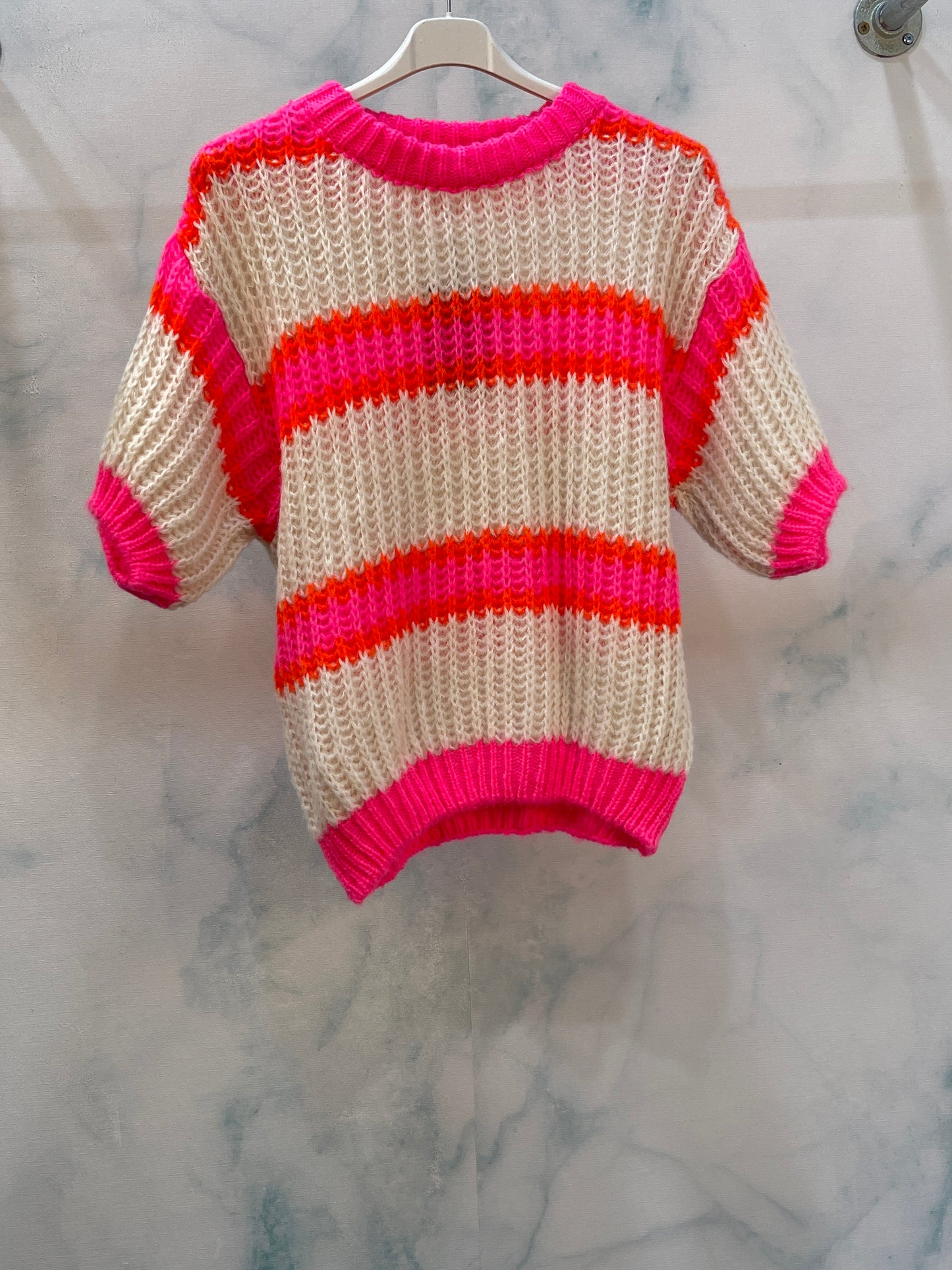 Pulli Fushia Stripe