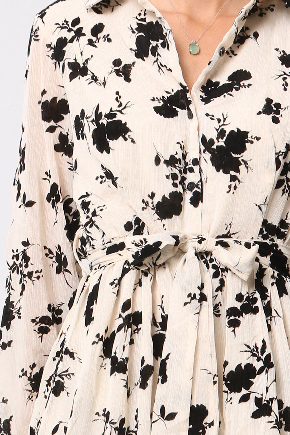 Kleid Flowerflock Collar lang