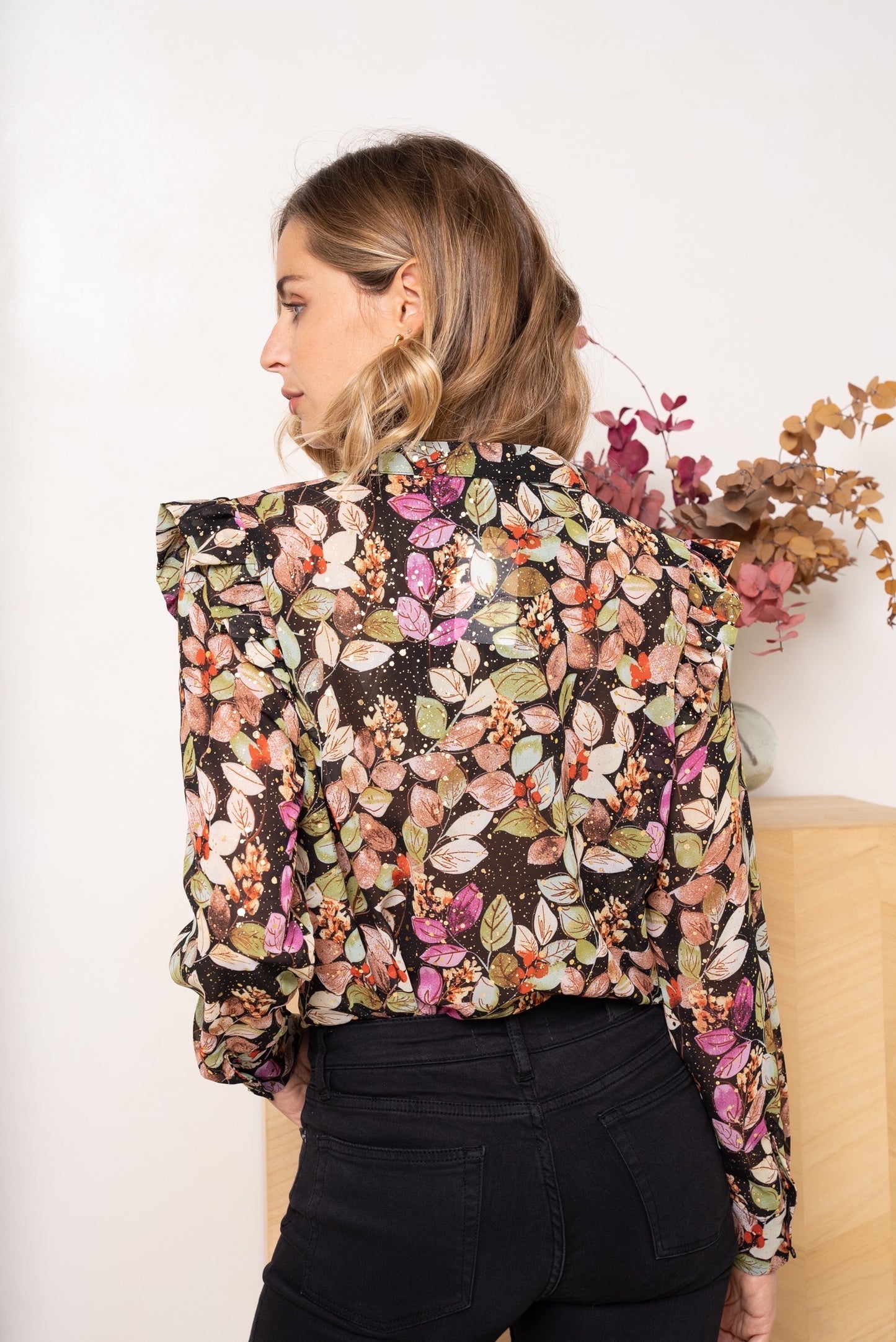 Bluse Gold and Leaf