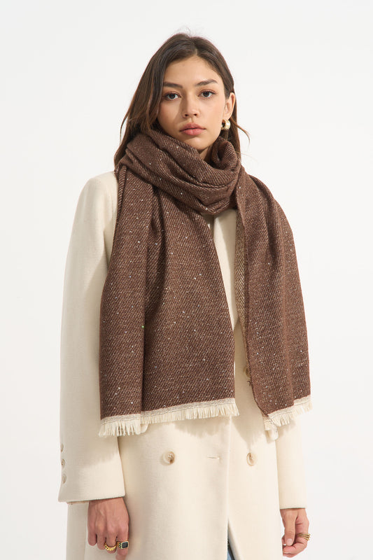Schal Paillette Contrast